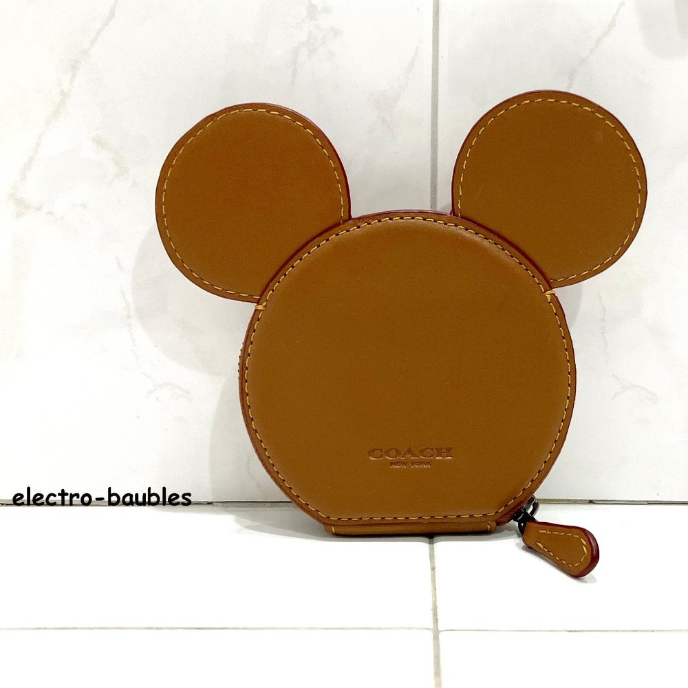 Coach Brown Mickey Mouse Coin Purse